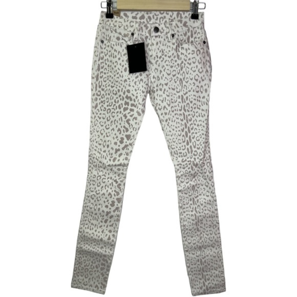 KSUBI WOMAN’S SUPER SKINNY BLACK MAGIC NWT LOW RISE ANIMAL PRINT SZ 24